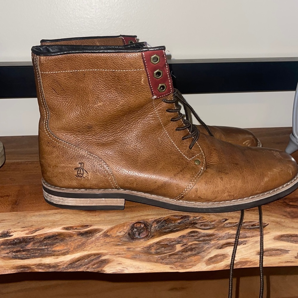 Original Penguin Leather Boots